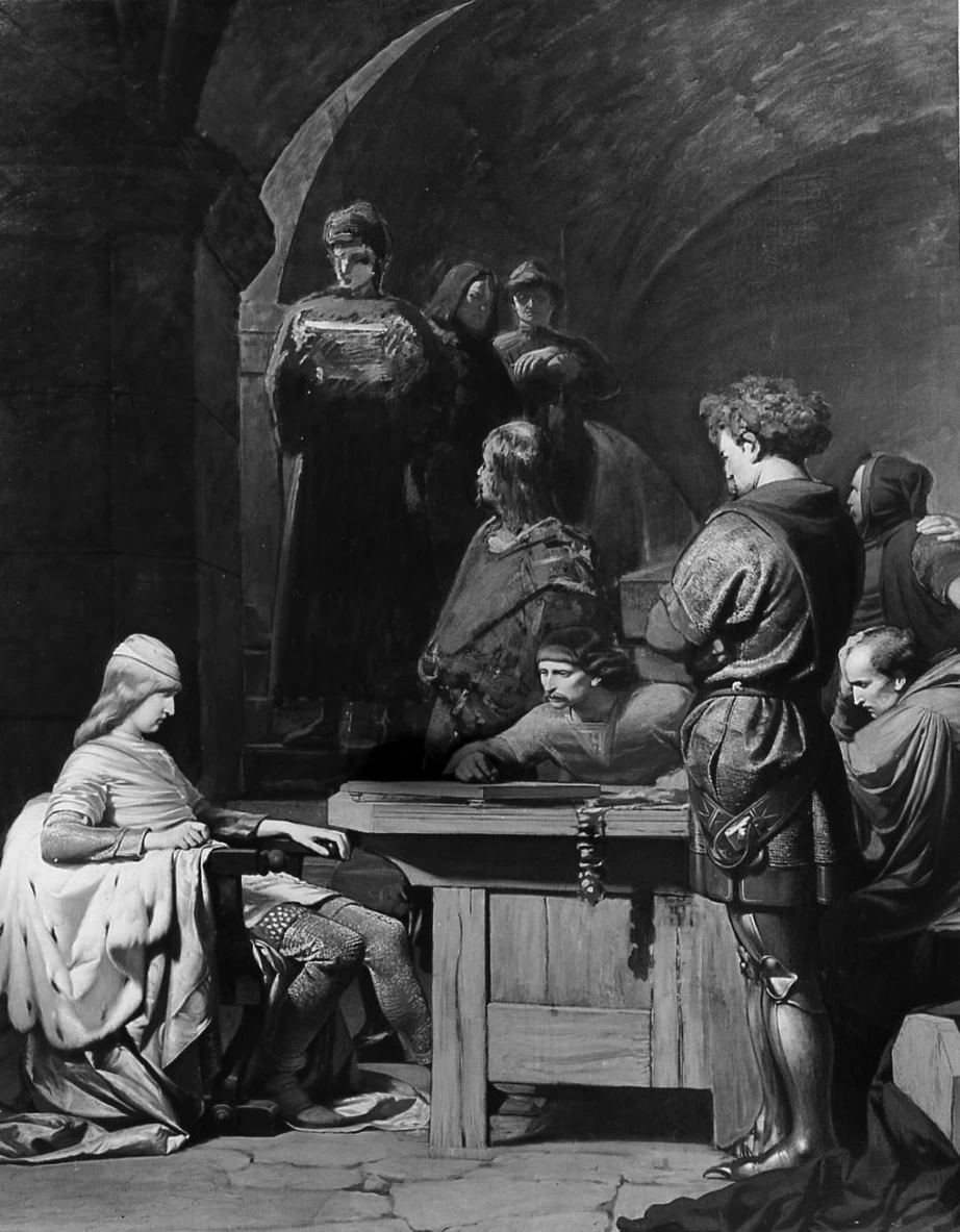Corradino di Svevia ascolta la sua condanna a morte - Palazzo Pitti, Firenze